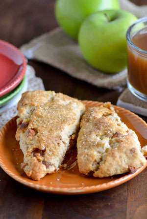 Gluten Free White Cheddar Apple Scones